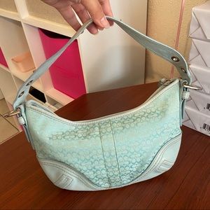 Coach Sea Foam Blue Hobo Bag